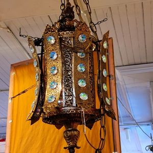 Vintage brass lantern